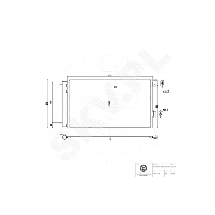 Condenseur de Climatisation Pour Dacia Duster Lodgy