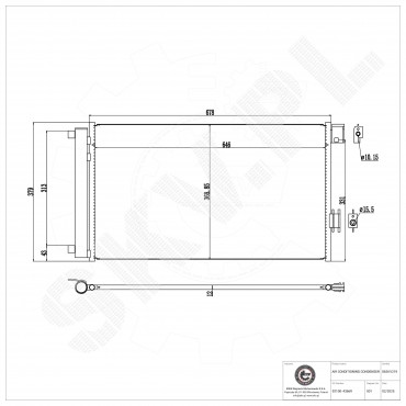 Condenseur de Climatisation Pour Dacia Duster Lodgy