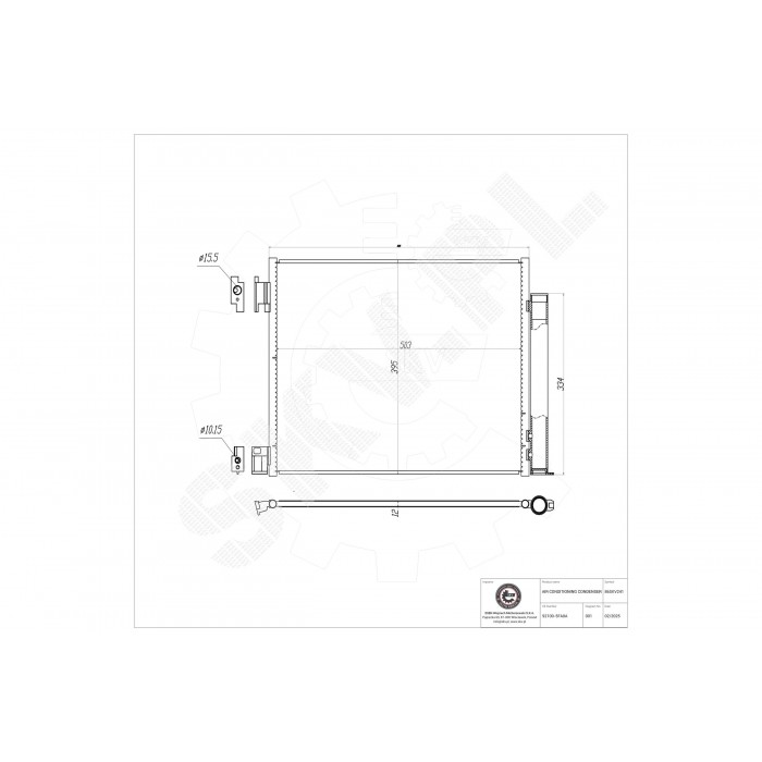 Condenseur de Climatisation Pour Renault Dacia Nissan Juke Mitsubishi 921005FA0A