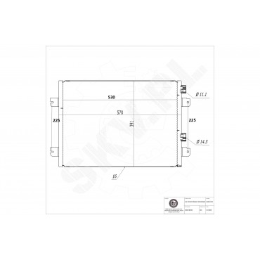 Condenseur de Climatisation Pour Renault Logan Megane I Sandero Scénic Dacia