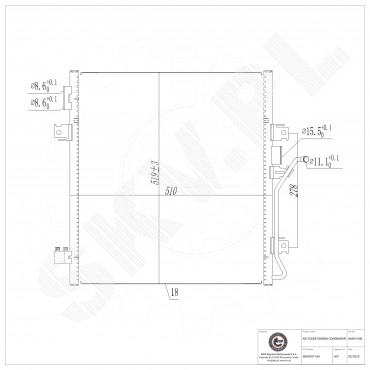 Condenseur de Climatisation Pour Dodge Nitro Van Jeep Cherokee