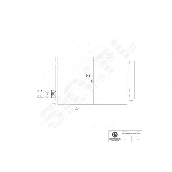 Condenseur de Climatisation Pour Fiat 500 Ford Lancia 51786211 1551184 51930033