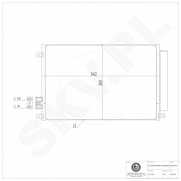 Condenseur de Climatisation Pour Fiat 500 Ford Lancia 51786211 1551184 51930033