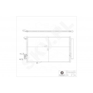 Condenseur de Climatisation Pour Fiat 500 Tipo 51887906 52102802