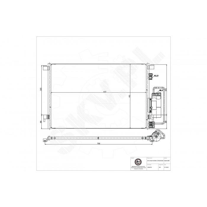 Condenseur de Climatisation Pour Opel Fiat Saab 9-3 Vauxhall 13101839 1850076