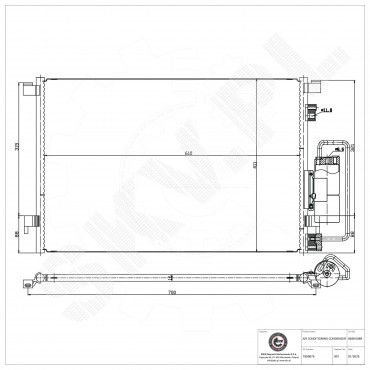 Condenseur de Climatisation Pour Opel Fiat Saab 9-3 Vauxhall 13101839 1850076