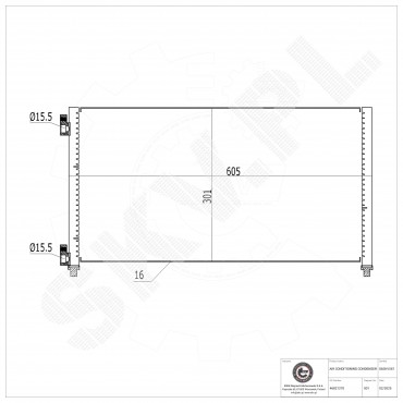 Condenseur de Climatisation Pour Fiat Doblo Punto 46821270