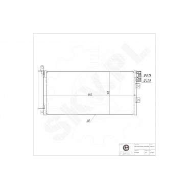 Condenseur de Climatisation Pour Fiat Linea 51785227 51831829 51935322 59116447