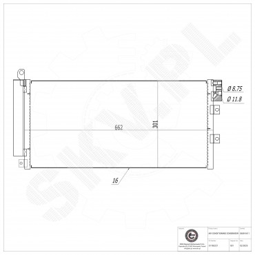 Condenseur de Climatisation Pour Fiat Linea 51785227 51831829 51935322 59116447