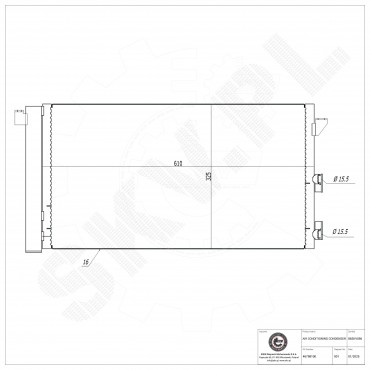 Condenseur de Climatisation Pour Fiat Panda 46798100 51767143 51960726
