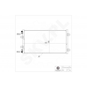 Condenseur de Climatisation Pour Fiat Punto 46524503 46787687 46829340 K46524503