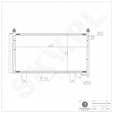 Condenseur de Climatisation Pour Fiat Sedici Suzuki SX4 71750369 9531055L00