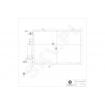 Condenseur de Climatisation Pour Ford B-Max Fiesta VI 1756414 AV1119710DA