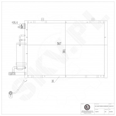 Condenseur de Climatisation Pour Ford B-Max Fiesta VI 1756414 AV1119710DA