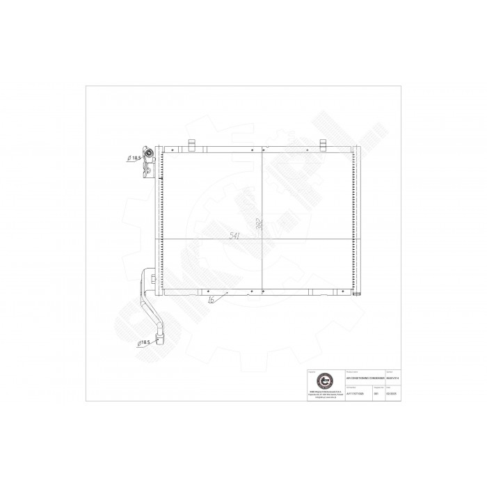 Condenseur de Climatisation Pour Ford B-Max Fiesta VI Tourneo Transit 1856009