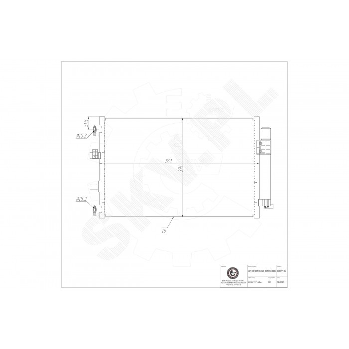 Condenseur de Climatisation Pour Ford C-Max II Focus III Grand BV6119710BA