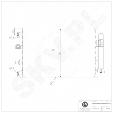 Condenseur de Climatisation Pour Ford C-Max II Focus III Grand BV6119710BA