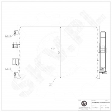 Condenseur de Climatisation Pour Ford C-Max II Focus III Grand Kuga DV6119710AC