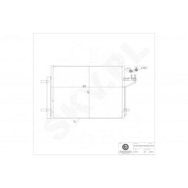Condenseur de Climatisation Pour Ford C-Max II Kuga CV6119710FD CV6119710FE