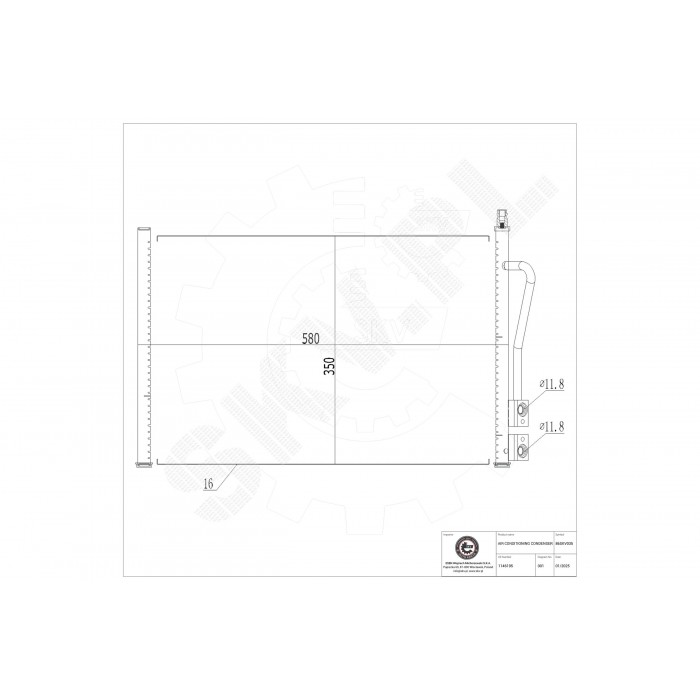 Condenseur de Climatisation Pour Ford Fiesta V Fusion Mazda 2