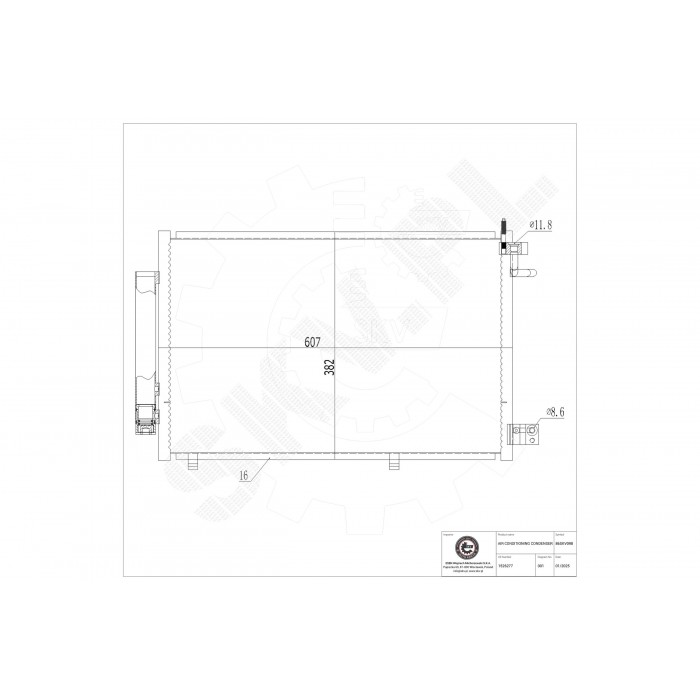 Condenseur de Climatisation Pour Ford Fiesta VI 1513108 1521951 1526277 1787028