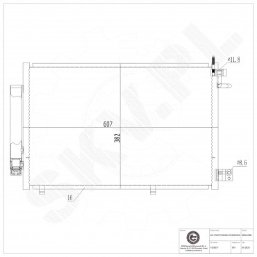 Condenseur de Climatisation Pour Ford Fiesta VI 1513108 1521951 1526277 1787028