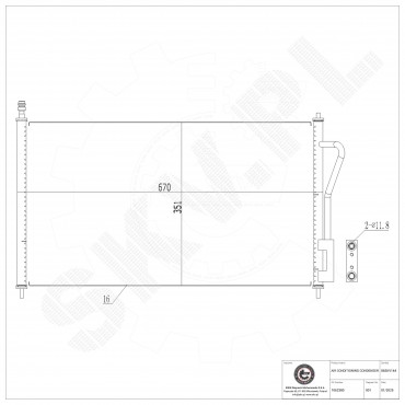 Condenseur de Climatisation Pour Ford Focus II Turnier 1062380 1086354 1086534