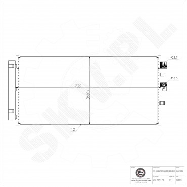 Condenseur de Climatisation Pour Ford Focus IV 2210579 2381795 2405238