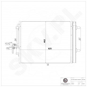 Condenseur de Climatisation Pour Ford Land Rover Volvo 6G9119710CB LR023921