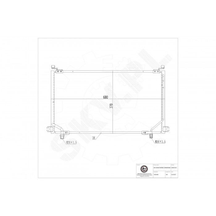 Condenseur de Climatisation Pour Ford Maverick Van Nissan Terrano II