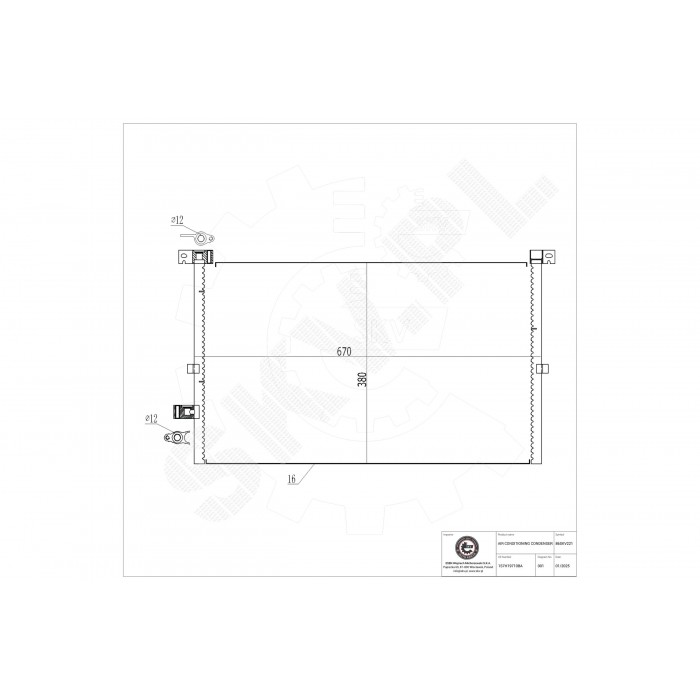 Condenseur de Climatisation Pour Ford Mondeo III 1152429 1232915 1311098 1348012