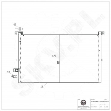 Condenseur de Climatisation Pour Ford Mondeo III 1152429 1232915 1311098 1348012