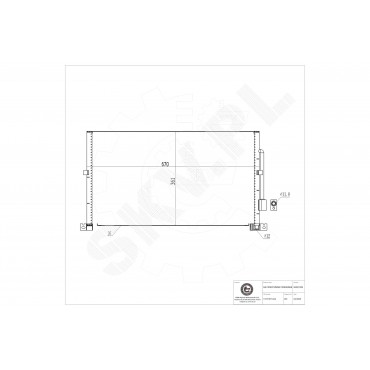 Condenseur de Climatisation Pour Ford Mondeo III 1S7H19710AE ME1S7H19710AE