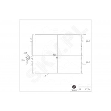Condenseur de Climatisation Pour Ford Land Rover Volvo 7G9119710AA LR000566