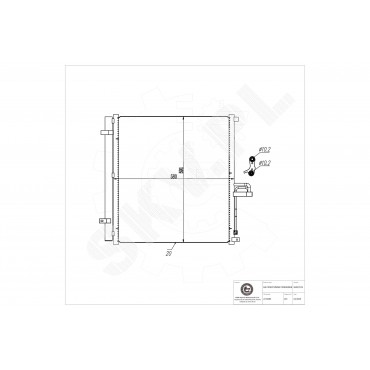 Condenseur de Climatisation Pour Ford Ranger