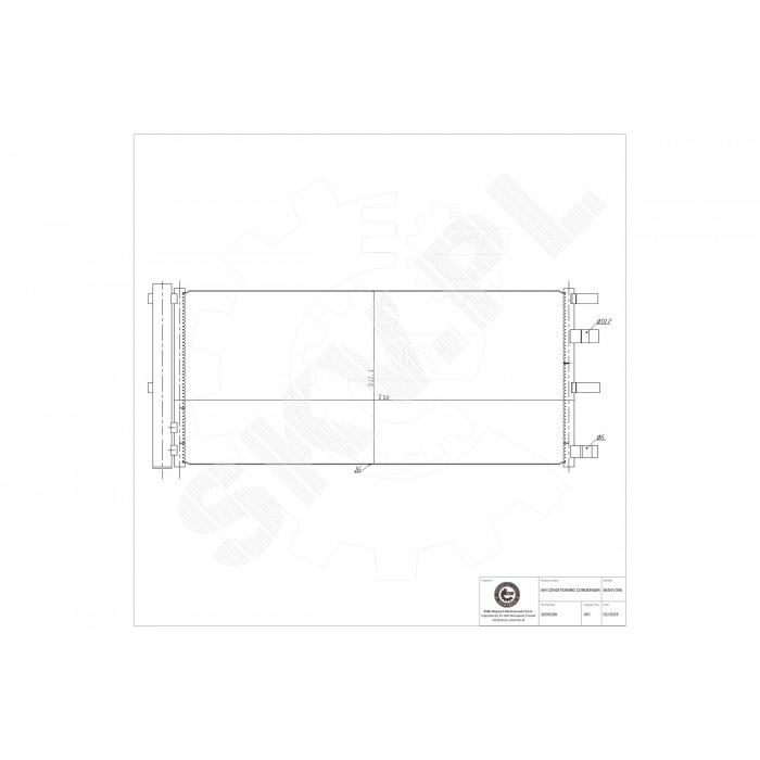 Condenseur de Climatisation Pour Ford Tourneo Transit 2006299 GK2119710AA