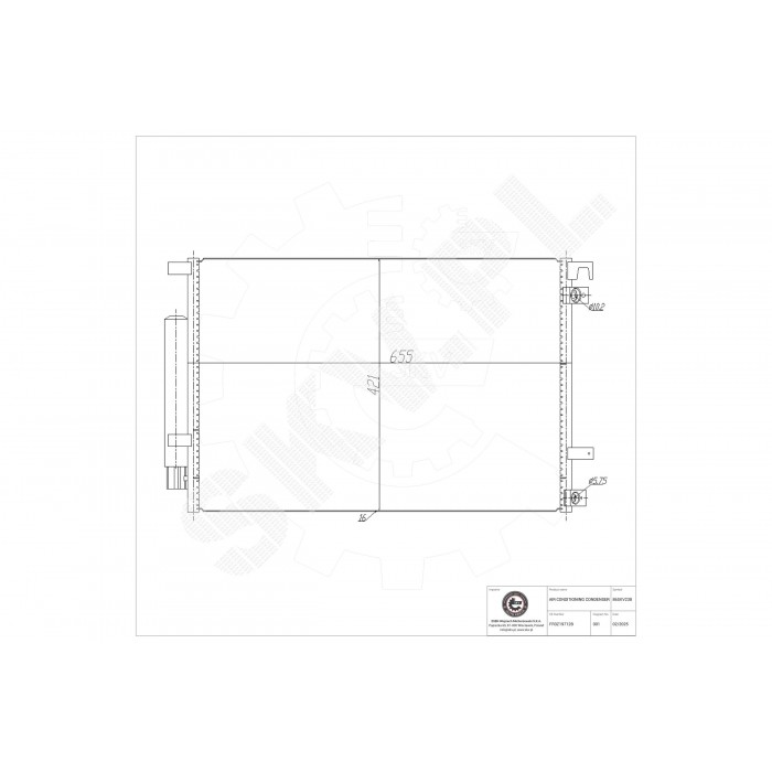 Condenseur de Climatisation Pour Ford USA Mustang Convertible Coupé