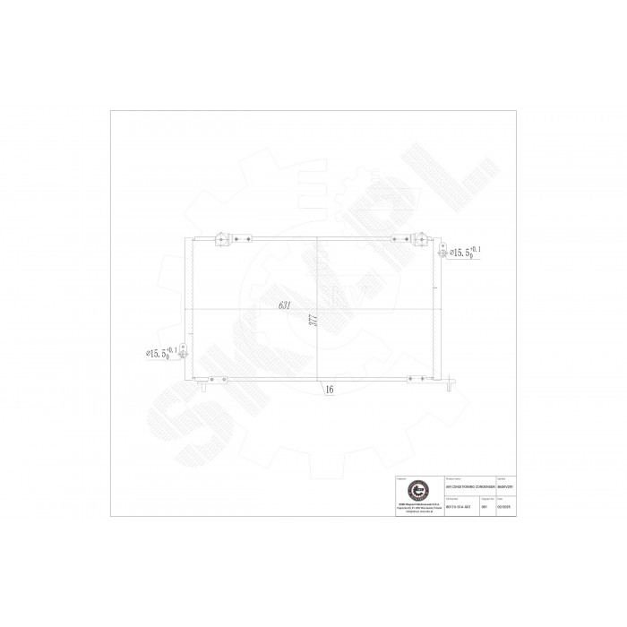 Condenseur de Climatisation Pour Honda Accord V VI 80110S1A602 80110S1AG01