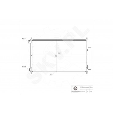 Condenseur de Climatisation Pour Honda Accord VII 80110SED941 80110SED942