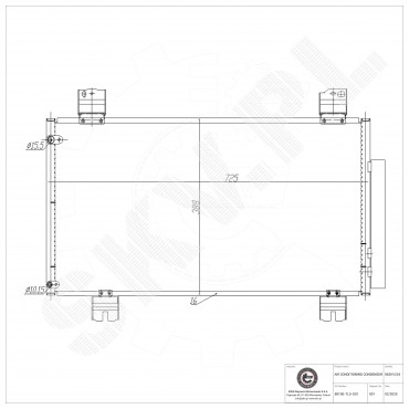 Condenseur de Climatisation Pour Honda Accord VIII 80100TL0G01