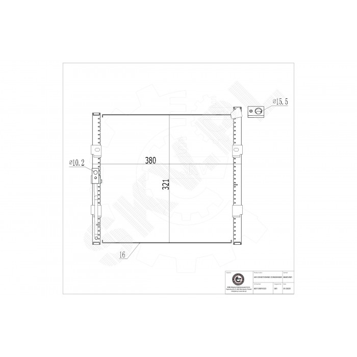 Condenseur de Climatisation Pour Honda Civic V VI Concerto CRX III Rover