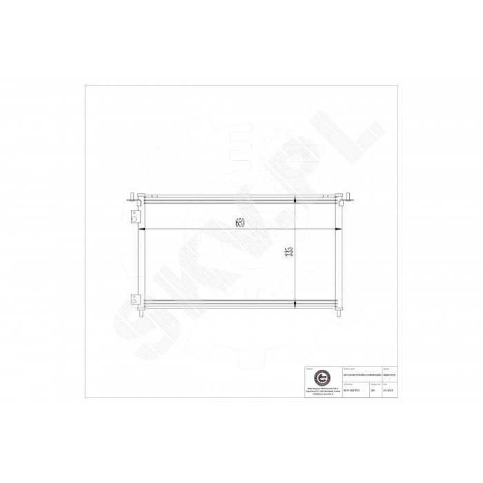 Condenseur de Climatisation Pour Honda Civic VII 80110S5TE01