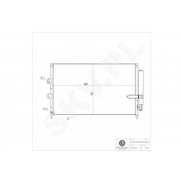 Condenseur de Climatisation Pour Honda Civic VIII 80110SNAA02 80110SNAA03
