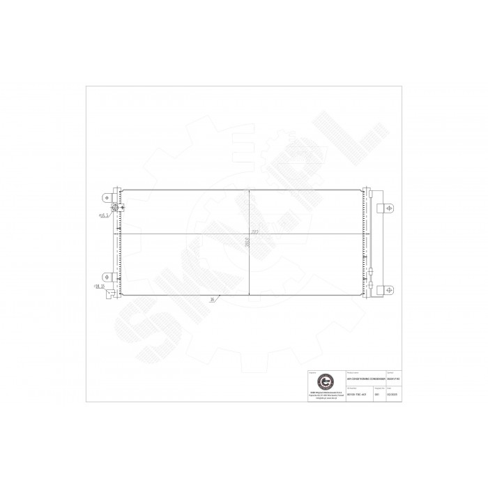 Condenseur de Climatisation Pour Honda Civic X 80100TBCA01