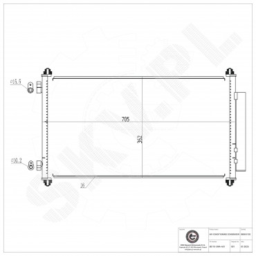 Condenseur de Climatisation Pour Honda CR-V III 80110SWAA01 80110SWWG01