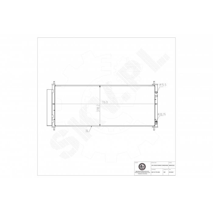 Condenseur de Climatisation Pour Honda CR-Z Insight Jazz III 80100SZTG01