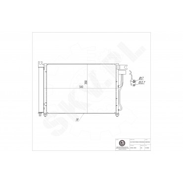 Condenseur de Climatisation Pour Hyundai Accent II III 976061E300