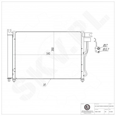 Condenseur de Climatisation Pour Hyundai Accent II III 976061E300