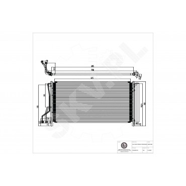 Condenseur de Climatisation Pour Hyundai Grandeur Sonata V VI Kia Magentis