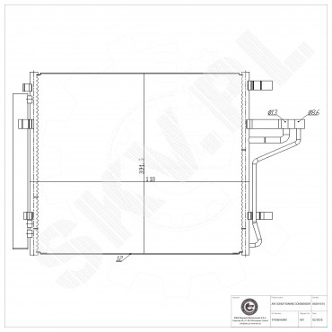 Condenseur de Climatisation Pour Hyundai i10 Kia Picanto 97606G6000